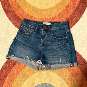 Madewell denim cutoffs - high rise